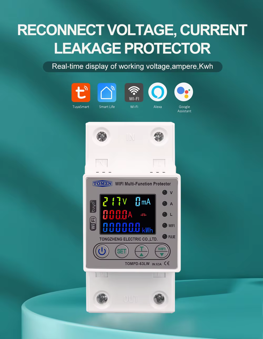 Tomzn Smart Circuit Breaker 80A - LW80A