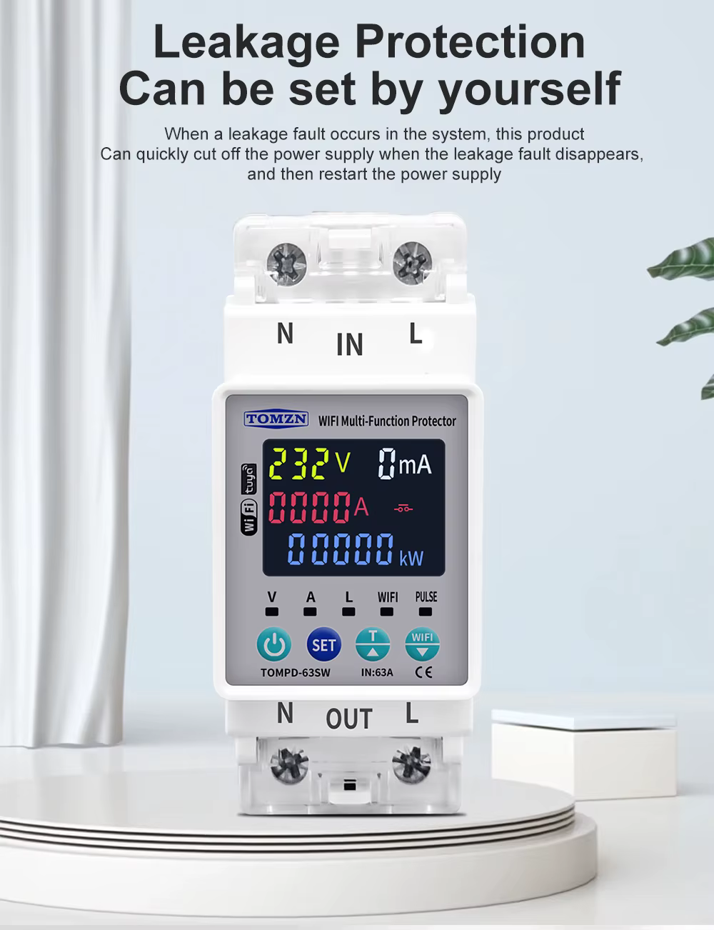 Tomzn Smart Circuit Breaker wifi - SW63A