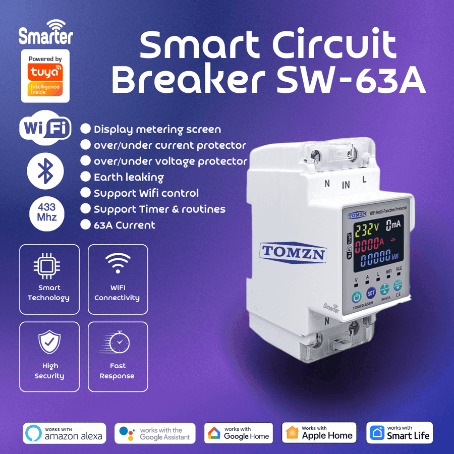 Tomzn Smart Circuit Breaker wifi - SW63A