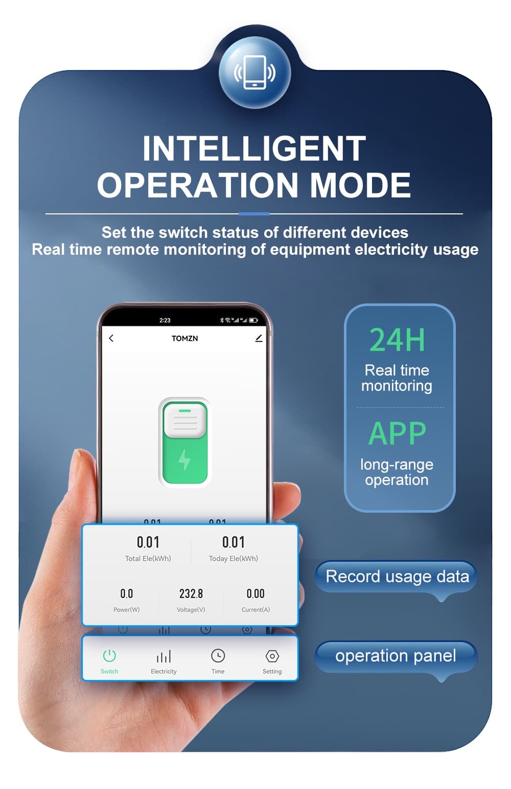 Tomzn Smart Circuit Breaker wifi -VAP63A
