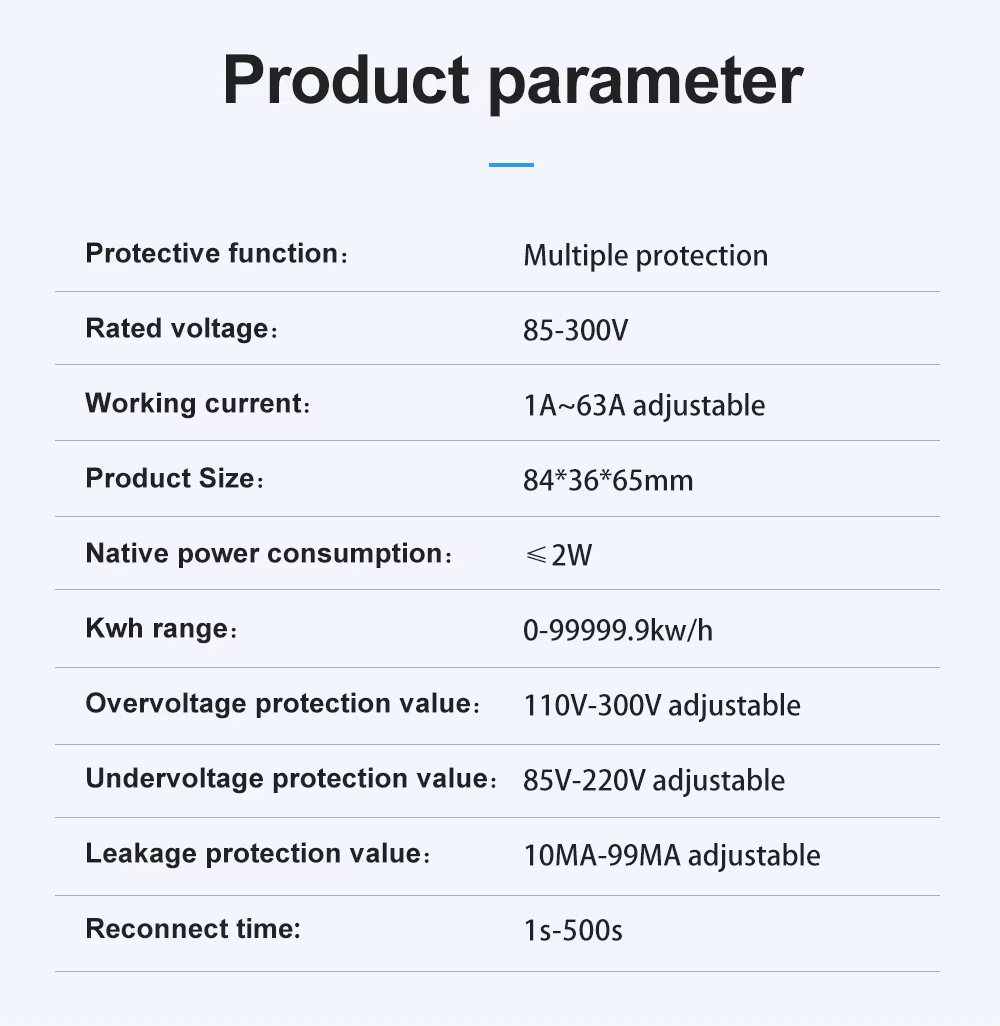 Tomzn Smart Circuit Breaker wifi - SW63A