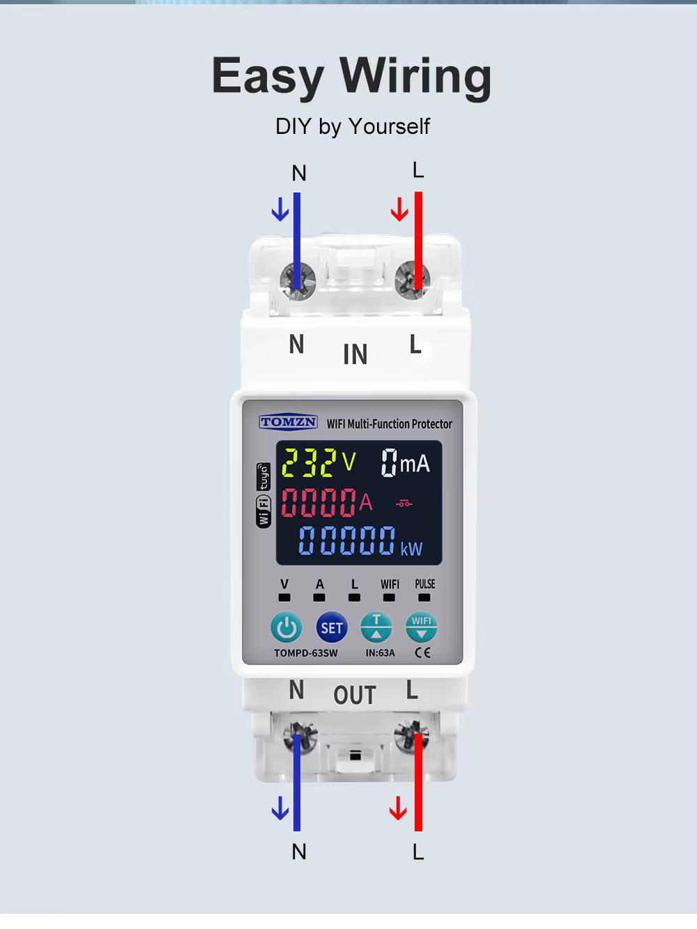 Tomzn Smart Circuit Breaker wifi - SW63A